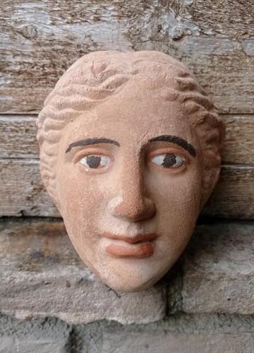 Maschera testa etrusca - maschera, da
