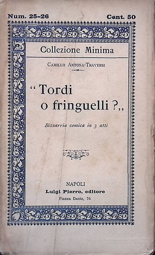Tordi fringuelli - tordi, fringuelli?
