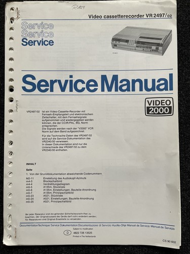 Philips vr2497 - philips,