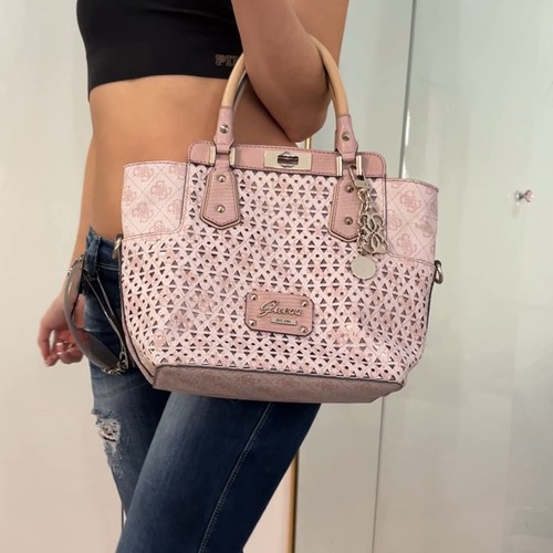 Guess borsa tote bag rosa - borsa,