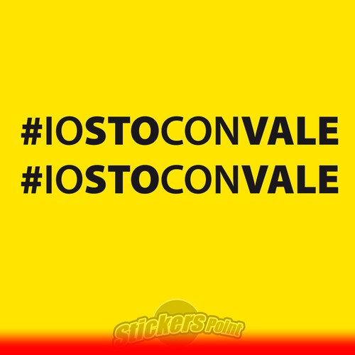 Adesivi iostoconvale vr46 - adesivi,