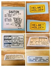 Honda XL 600 LM Adesivi Adesivo Avvertenze Warning Kit