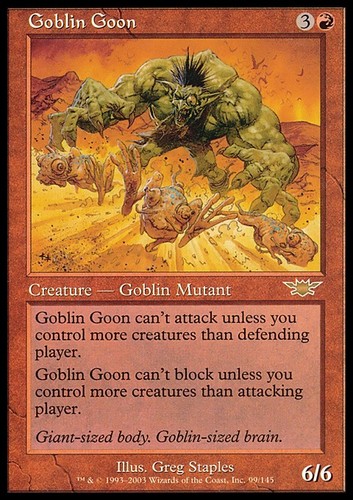 Mtg goblin goon spanish poor - goblin,