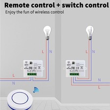 Interruttore luce telecomando con ricevitore 433MHz AC85 240V 10A per lampade