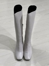 Stivali Bianchi In Vera Pelle