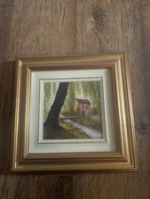 Quadretto 15x15 Il Salice Piangente Autore Fulgori Giuseppe