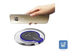 Caricabatterie Caricatore Wireless Qi Senza Fili Smartphone compatibile iPhone