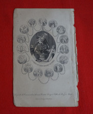Santino incisione Madonna del Rosario di Pompei 800 Bartolo Longo L Turgis Paris
