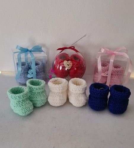 Scarpine neonati lana - lana, baby