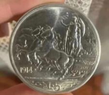 VITTORIO EMANUELE III 5 LIRE 1914 QUADRIGA FALSO DA STUDIO DI OTTIMA MANIFATTURA