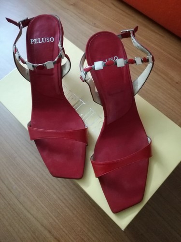 Sandali rossi donna peluso - rossi,