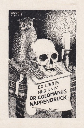 Exlibris bookplate klischee - exlibris,