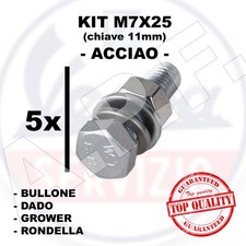 M7X25 mm - BULLONE + GROWER +