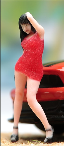 Vestito rosso strada sexy - 1/18,