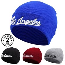 Bonnet Homme Hiver Automne Los Angeles LA West Coast USA Rap Hip-Hop Brodé