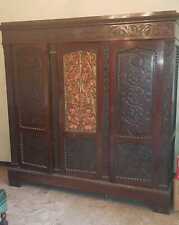 ARMADIO RINASCIMENTO RINASCIMENTALE INIZI 900 INTAGLIATO NOCE MINIMO RESTAURO