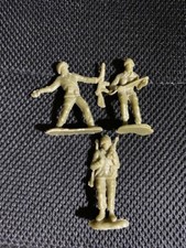 Lotto di 3soldatini (truppe USA 2°guerra Mondiale) Plastica semi trasparente ann