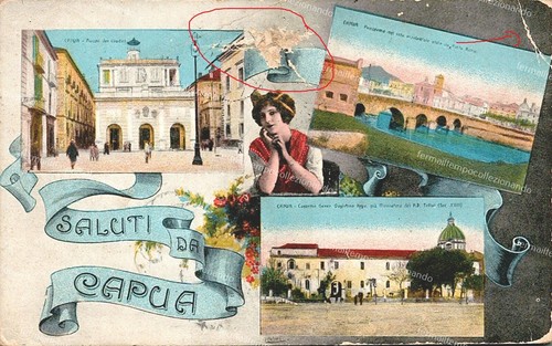 Dh60 cartolina saluti - da, capua