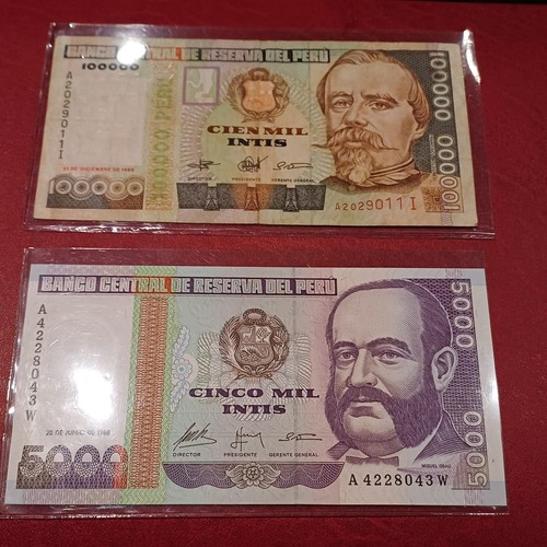 Lotto banconote estere peru - estere,