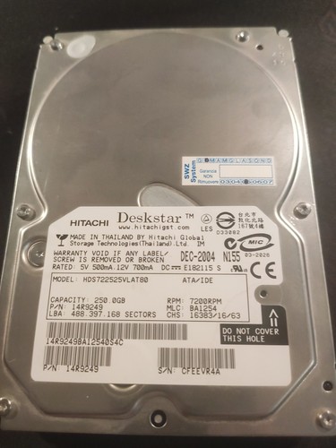 Hard disk hitachi - disk, deskstar