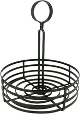 Cesto Condimento Ø 20X25 Cm Ferro Nero - 1 Unità