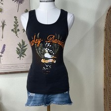 Canotta Y2k nera Harley