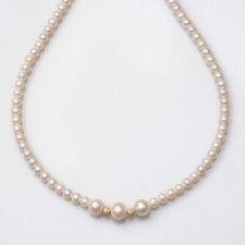 Collana filo perla naturale