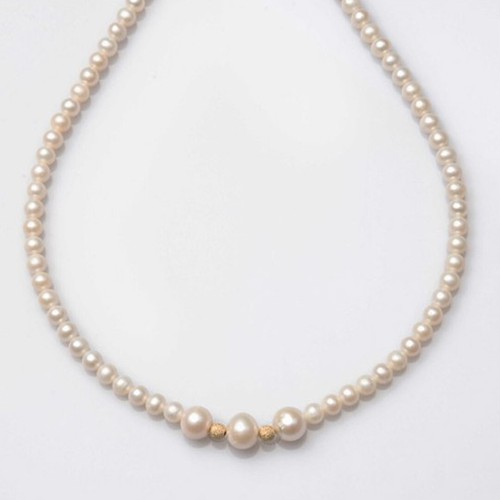 Collana filo perla - , naturale