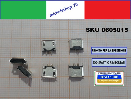 Connettore saldare micro usb - connettore,