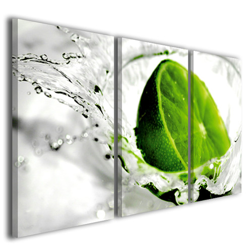 Quadro tela stampe lime - su,