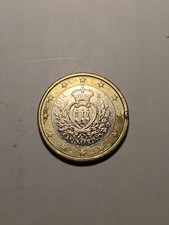 Moneta da 1 euro 2014 Rara San Marino ERRORE DI CONIO