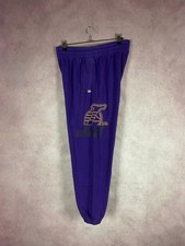 Pantaloni sportivi Los Angeles Lakers 2014 Adidas NBA Authentics da uomo viola taglia L