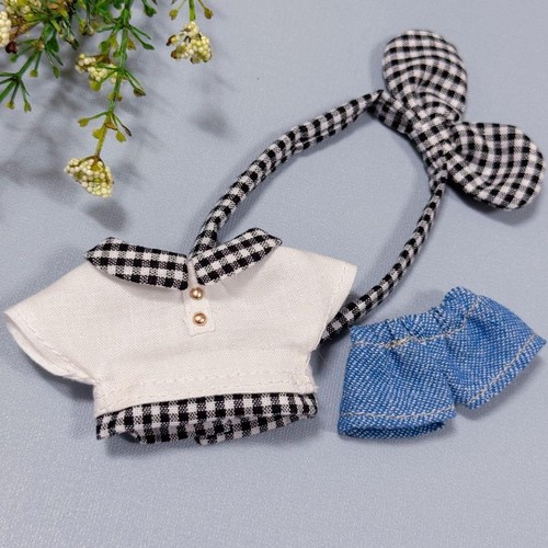 Abito gingham fatto mano per - a,