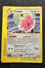 Pokemon Clefable Rara Holo 7/165 Set Expedition Anno 2002 Carta Buone Condizioni
