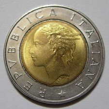 REPUBBLICA ITALIANA 500 lire