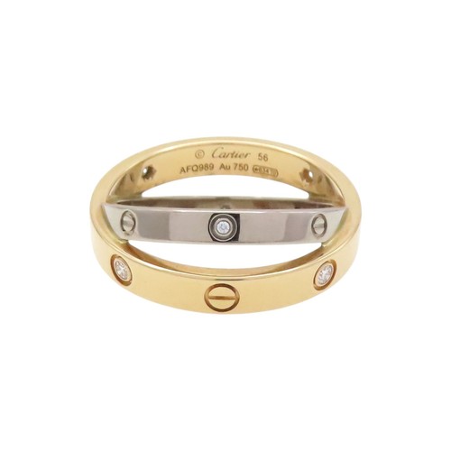 Anello cartier double - double, love