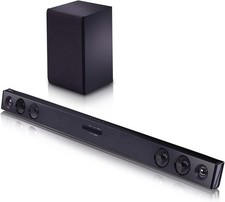 LG SQC2 Soundbar TV 300W, 2.1 Canali con Subwoofer Wireless, Soundbar Dolby Digi