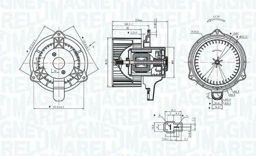 Ventola radiatore abitacolo - ventola,