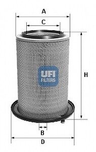 Filtro aria ufi 158 - aria,