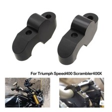 Morsetto barra alza manubrio 25 mm per Triumph Speed400 Scrambler400X 24-25 nero