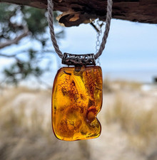 Ciondolo ambra colore - , cognac