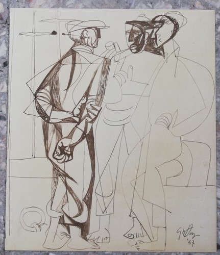 Renato guttuso tre figure - -,