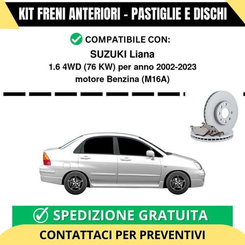 Kit freni anteriori pastiglie - freni, (pastiglie