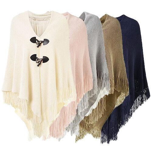Poncho avvolgente scialle