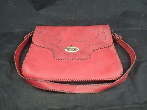Vintage pelle rossa - borsetta, 2