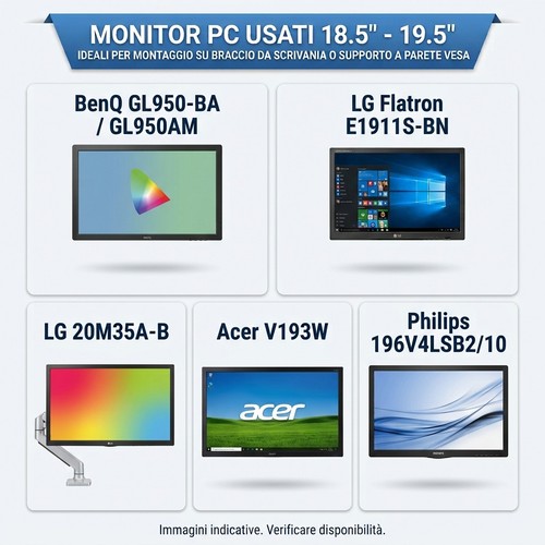 Monitor 19 5 usati - 18,5"-19,5",