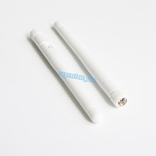 1x 2.4G 2.4GHz 3dBi Wireless SMA Maschio WIFI WLAN Antenna Booster F Modem Bianco