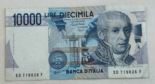ITALY 10000 LIRE BANKNOTE