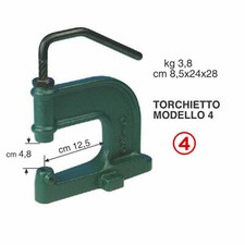 TORCHIETTO n° 4 PROFESSIONALE PER BOTTONI BORCHIE RIVETTI OCCHIELLI E ACCESSORI