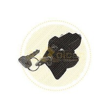 COPPIA MANIGLIE CON CHIAVI ANT. DX/SX PER FIAT PANDA 2 PORTE 01/80>08/82 PLASTIC